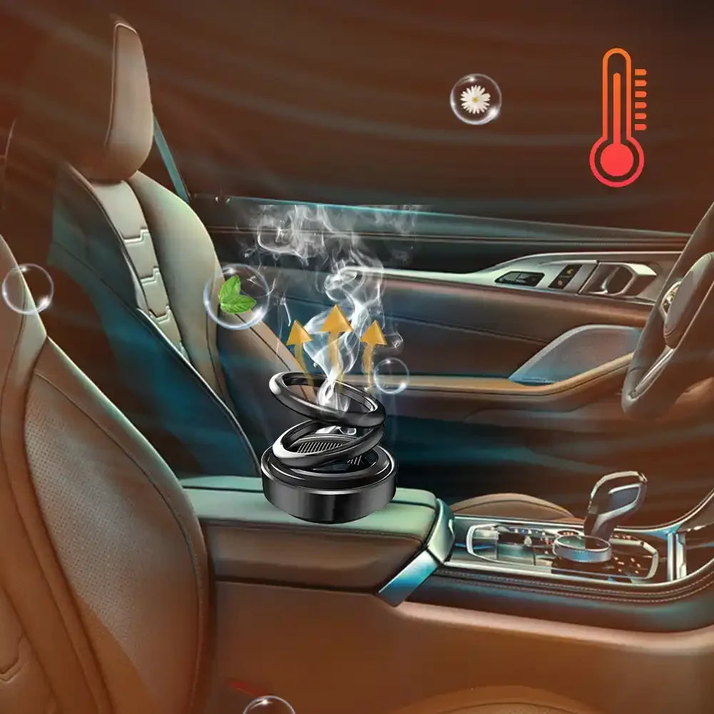 AutoZen™ – Perfume Solar Giratorio Para Auto