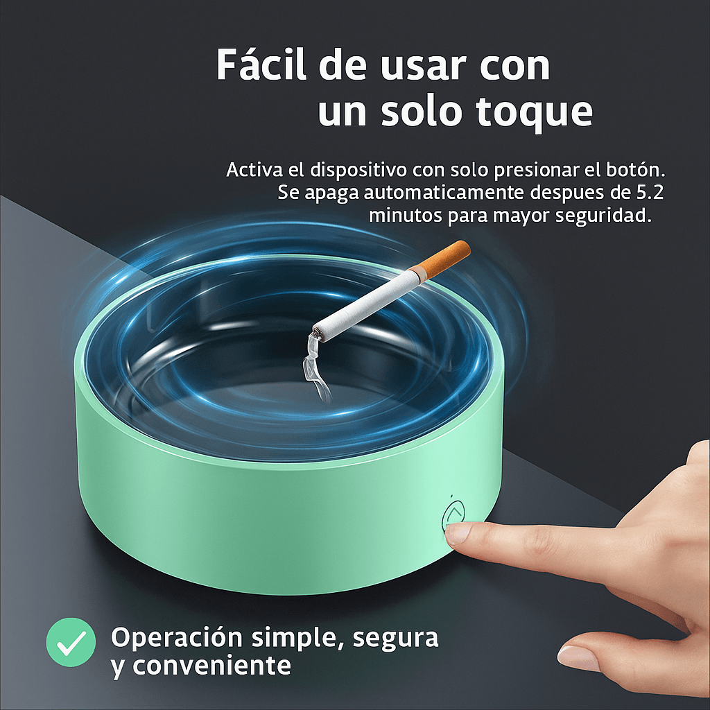 Cenicero Purificador 2 en 1