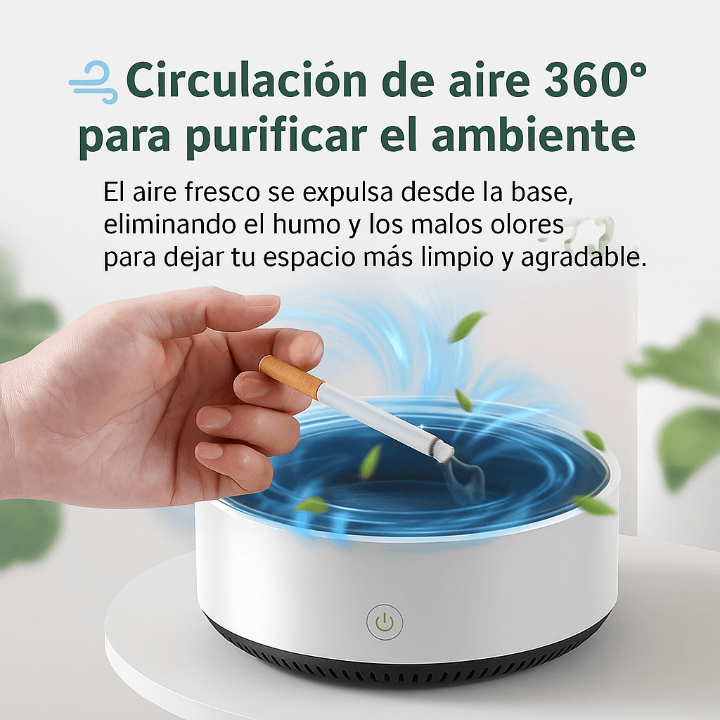 Cenicero Purificador 2 en 1