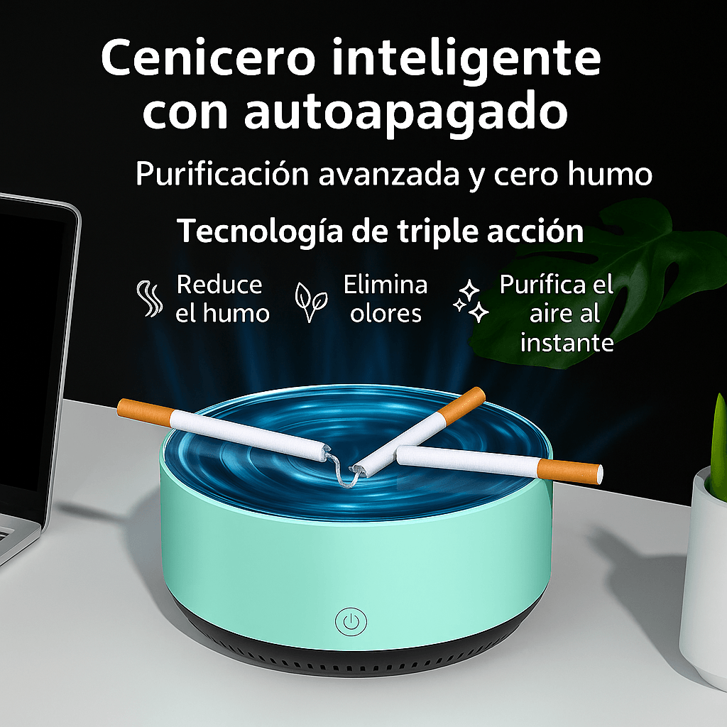 Cenicero Purificador 2 en 1