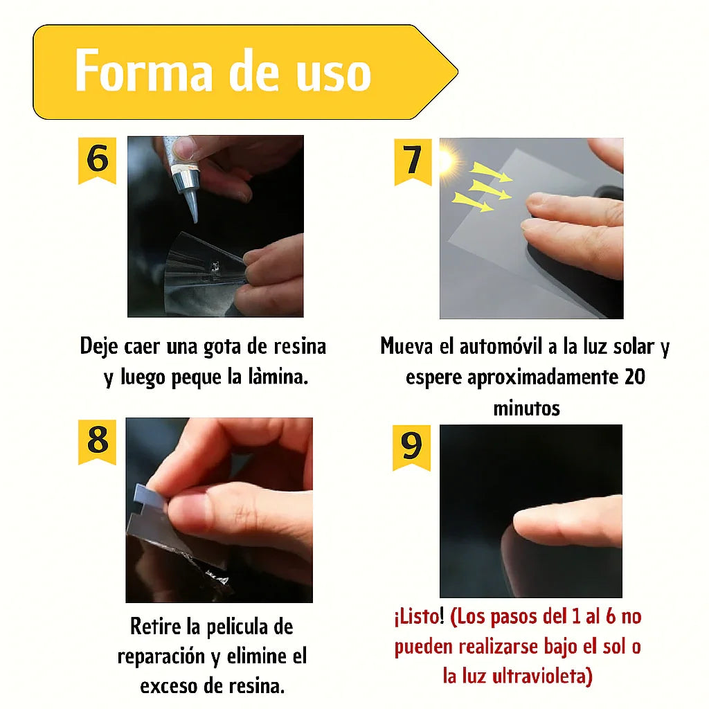 Windshield Pro® kit Reparador De Vidrios