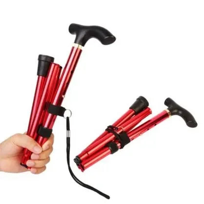 Bastón Plegable Ajustable En Aluminio